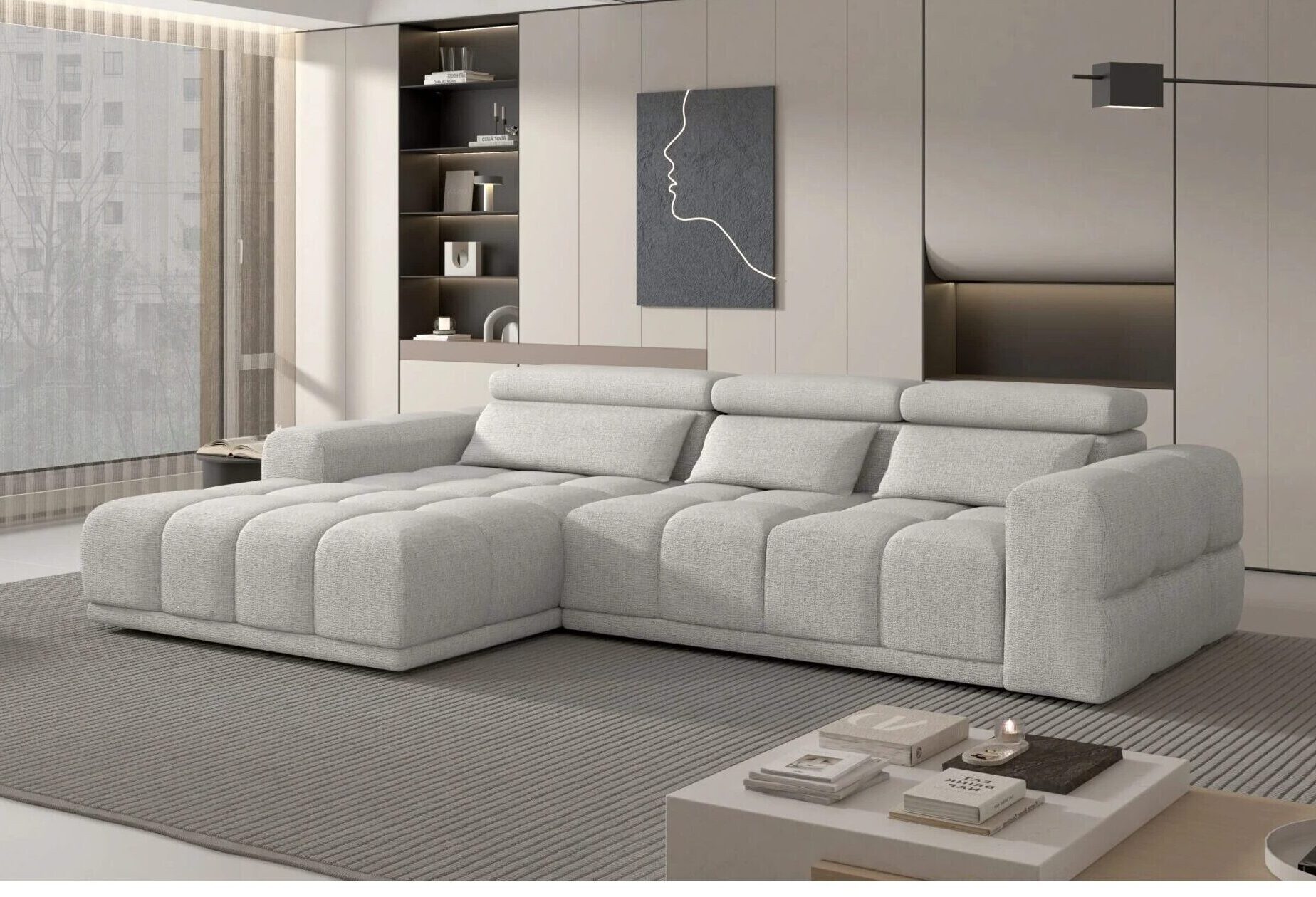Narożnik PASTRAM MINI ELECTRO 290 x 188 cm z pojemnikiem LV